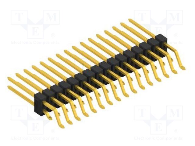 Connector: pin strips; pin header; male; PIN: 32; 2.54mm; SMT; 2x16