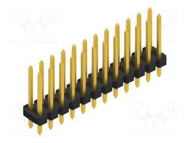 Connector: pin strips; pin header; male; PIN: 24; 2.54mm; THT; 2x12
