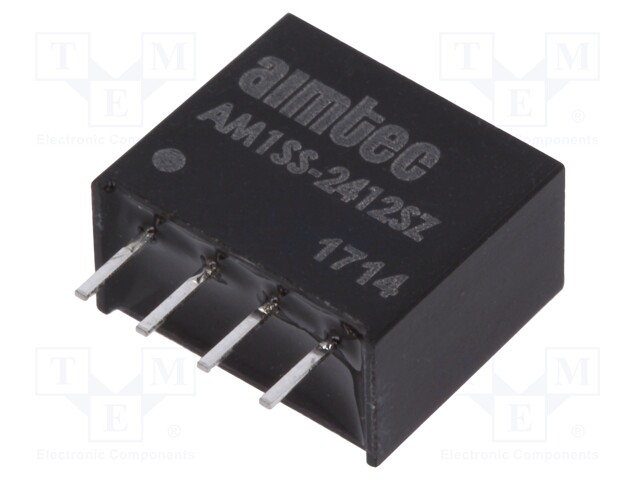 Converter: DC/DC; 1W; Uin: 21.6÷26.4V; 12VDC; Iout: 83mA; SIP4; 1.5g