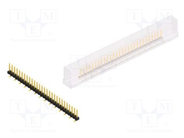 Connector: pin strips; pin header; male; PIN: 28; 2.54mm; SMT; 1x28