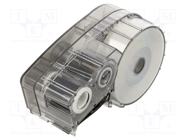 Tape; 12.7mm; 6.4m; grey; Character colour: black; self-adhesive