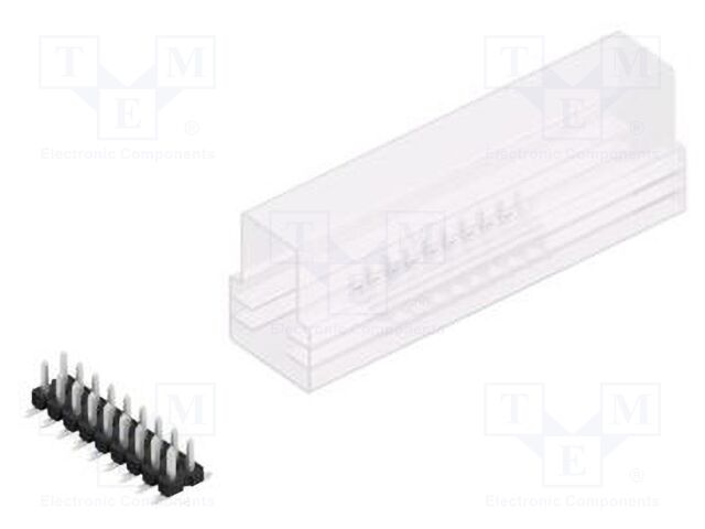 Connector: pin strips; pin header; male; PIN: 18; 2.54mm; SMT; 2x9