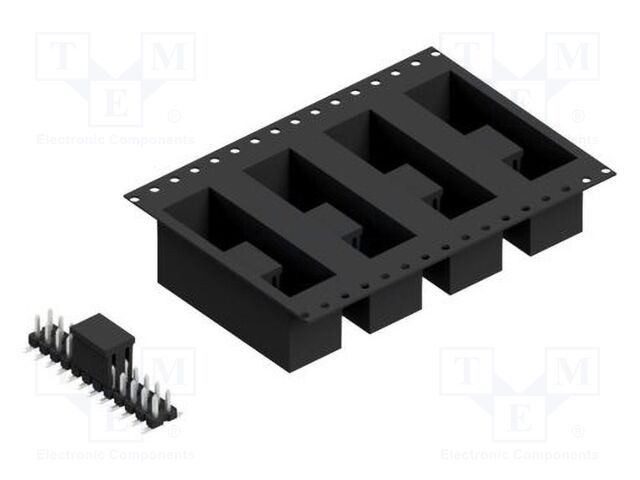 Connector: pin strips; pin header; male; PIN: 24; 2.54mm; SMT; 2x12