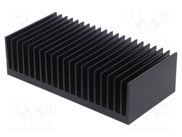 Heatsink: extruded; grilled; black; L: 150mm; W: 300mm; H: 83.5mm
