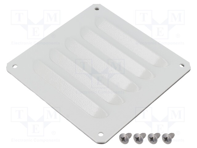 Vent, Steel, Grey, Schneider ClimaSys CV Series Ventilation Systems, 120 mm, 120 mm