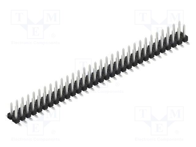 Connector: pin strips; pin header; male; PIN: 62; 2.54mm; SMT; 2x31
