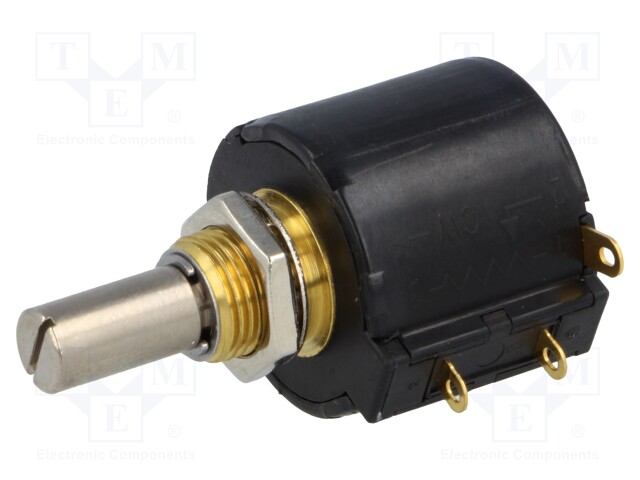 Potentiometer: shaft; multiturn; 1kΩ; 1.5W; ±3%; 6.35mm; linear