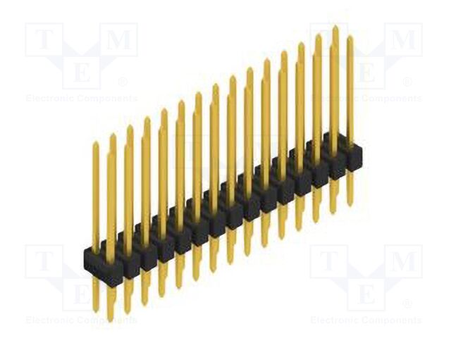 Connector: pin strips; pin header; male; PIN: 30; 2.54mm; THT; 2x15