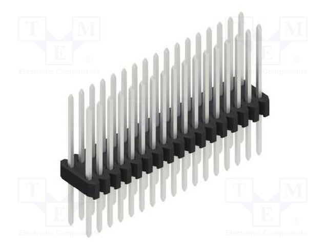 Connector: pin strips; pin header; male; PIN: 34; 1.27mm; THT; 2x17