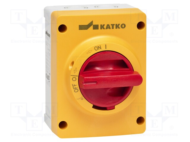 Switch-disconnector; Poles: 4; screw; 16A; IP66; KEM; Colour: grey