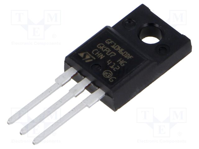 Transistor: IGBT; 600V; 10A; 30W; TO220FP