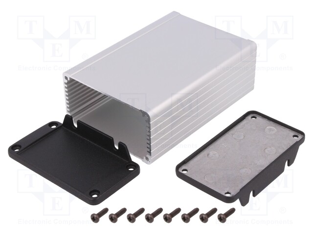 Enclosure: shielding; X: 84mm; Y: 120mm; Z: 44mm; aluminium; natural