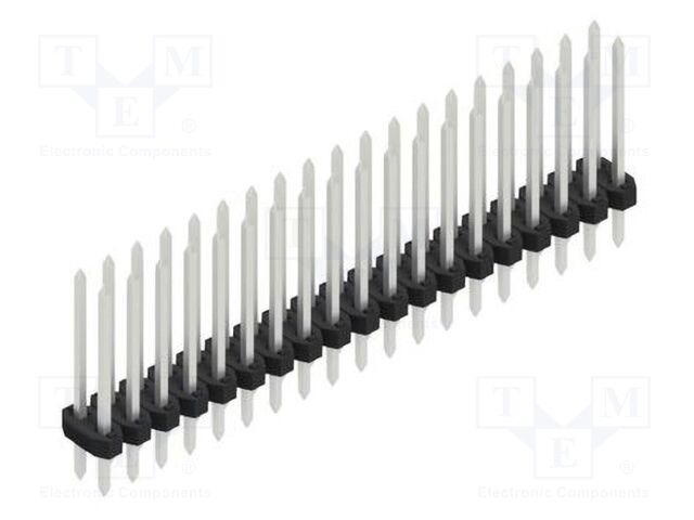 Connector: pin strips; pin header; male; PIN: 38; 2mm; THT; 2x19