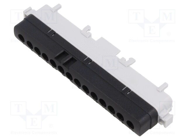 Splice terminal: distribution block; ways: 1; terminals: 14; TS35