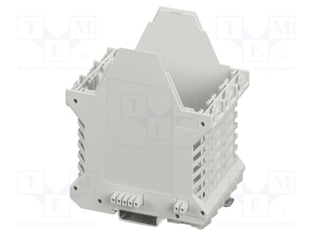 Enclosure base; with FE contact,with terminals; grey; UL94V-0