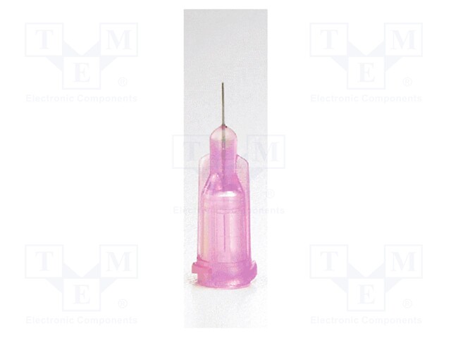 Dispensing Tip, Needle, Stainless Steel, TE Series, Lavender, 0.25 ", 50 Pack