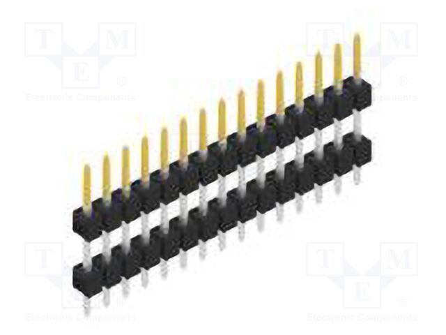 Connector: pin strips; pin header; male; PIN: 15; 2.54mm; THT; 1x15