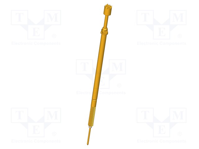Test needle; Maksimum spring compression: 5mm; 3A; Contacts: CuBe