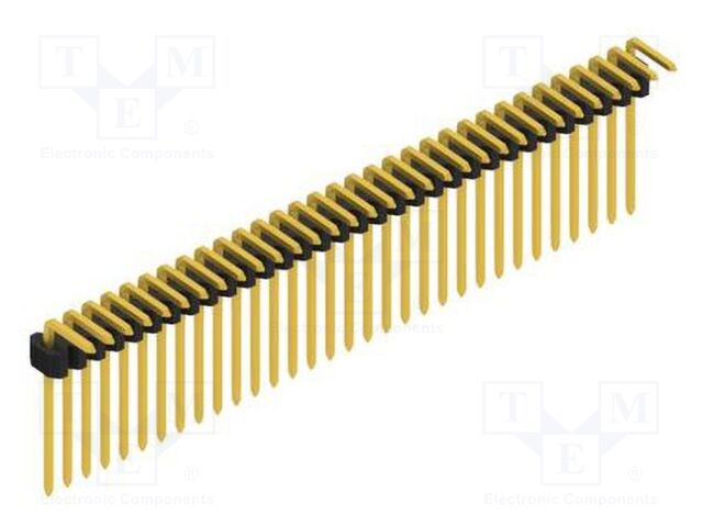 Connector: pin strips; pin header; male; PIN: 32; 1.27mm; THT; 1x32