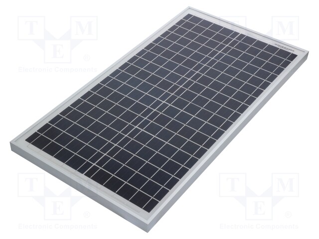 Photovoltaic cell; polycrystalline silicon; 650x350x25mm; 30W