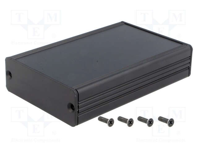 Enclosure: with panel; AKG; X: 69mm; Y: 100mm; Z: 24mm; aluminium