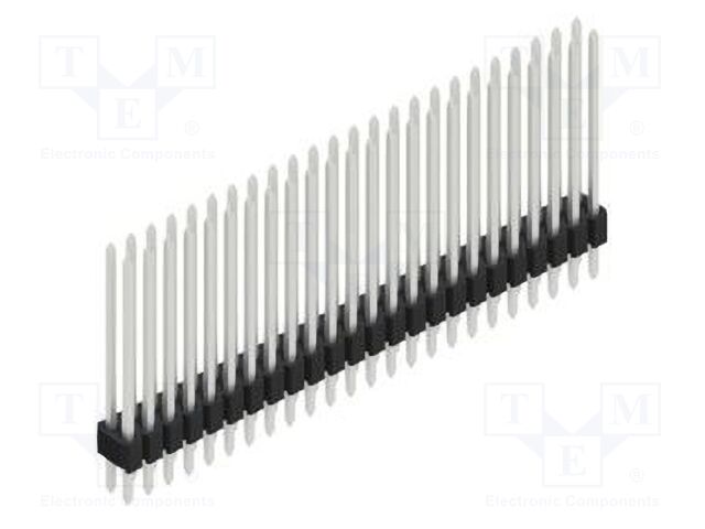 Connector: pin strips; pin header; male; PIN: 48; 1.27mm; THT; 2x24