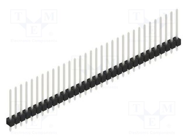 Connector: pin strips; pin header; male; PIN: 32; 2.54mm; THT; 1x32