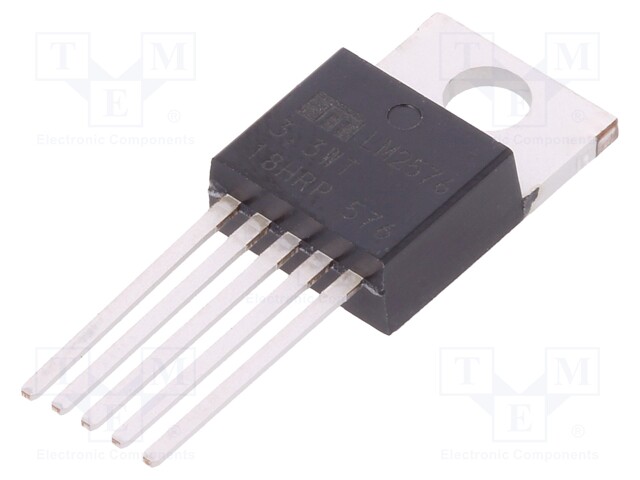 PMIC; DC/DC converter; Uoper: 4÷40V; Uout: 3.3V; TO220-5; buck