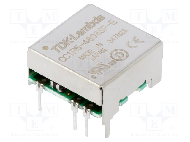 Converter: DC/DC; 1.5W; Uin: 48V; 3.3VDC; Iout: 400mA; DIP7; 3.2g