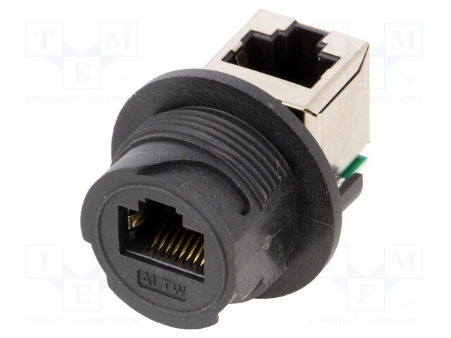 Coupler; PIN: 8; Cat: 5e; Layout: 8p8c; RJ45 socket,both sides; IP67