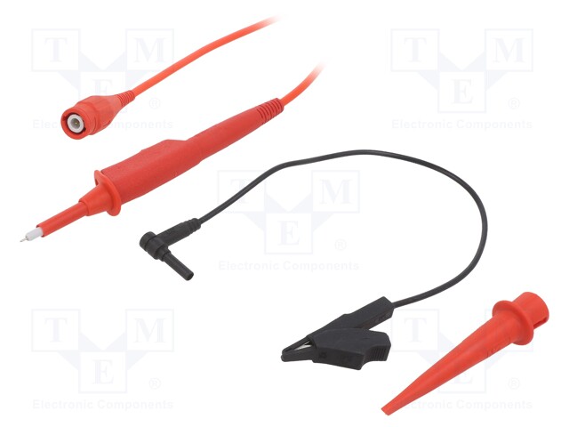 Probe: for oscilloscope; 0÷150MHz; 10: 1; 1.3ns; 10÷30pF; red; 2.5m