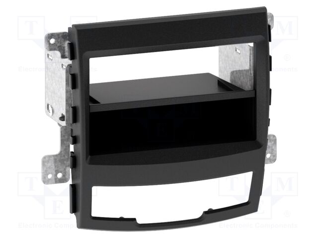 Radio frame; SsangYong; 2 DIN; black