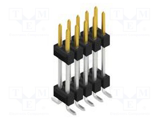 Connector: pin strips; pin header; male; PIN: 10; 2.54mm; SMT; 2x5