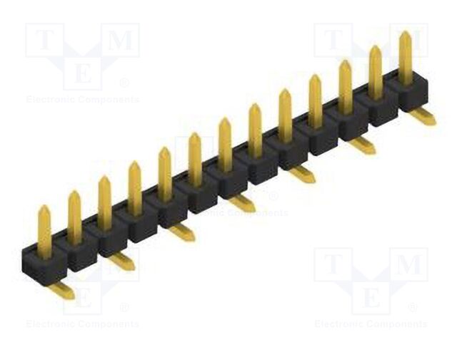 Connector: pin strips; pin header; male; PIN: 13; 2.54mm; SMT; 1x13