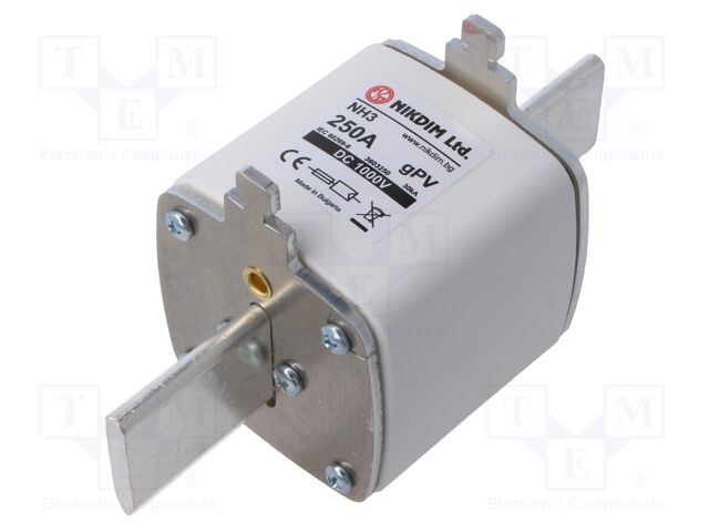 Fuse: fuse; gPV; 250A; 1kVDC; industrial; NH2