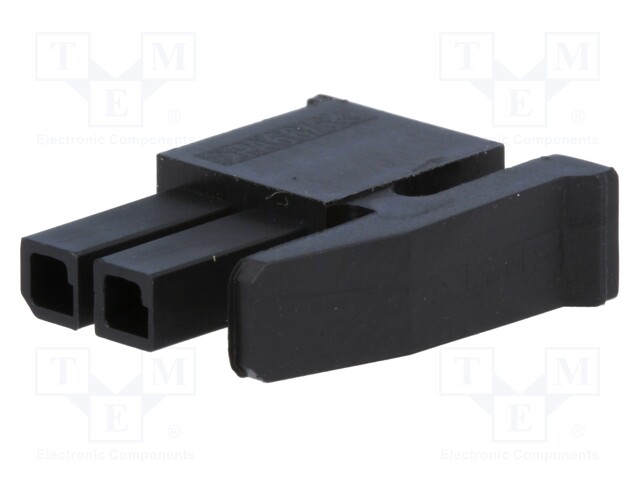 Plug; wire-board; female; Micro MATE-N-LOK; 3mm; PIN: 2; for cable