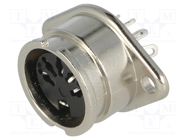 Socket; DIN; female; PIN: 5; Layout: 180°; straight; soldering