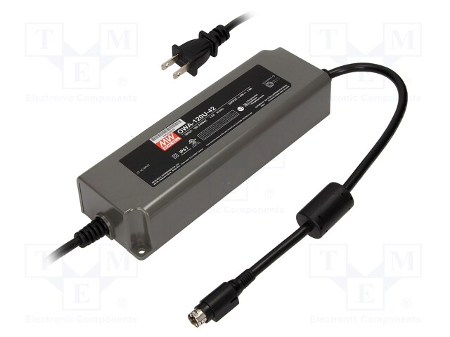 Power supply: switched-mode; LED; 120W; 42VDC; 2.9A; 90÷264VAC