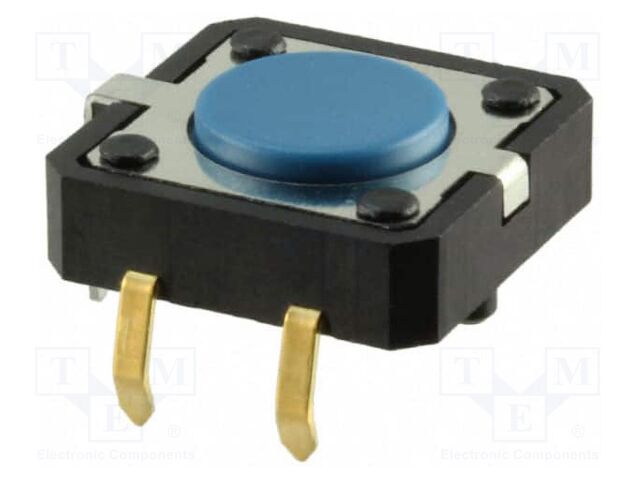 Microswitch TACT; SPST-NO; Pos: 2; 0.05A/24VDC; THT; none; 1.27N