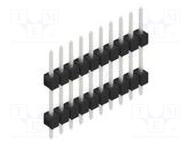 Connector: pin strips; pin header; male; PIN: 10; 2.54mm; THT; 1x10