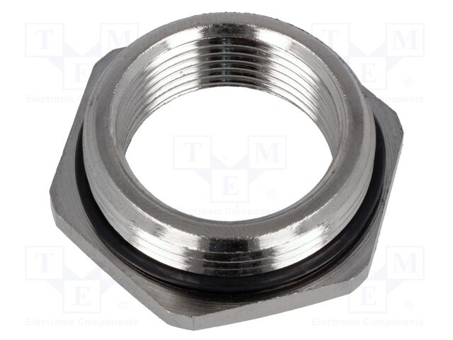 Reduction of threads for glands; Int.thread: M25; brass; nickel