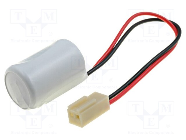 Battery: lithium; 3.6V; 1/2AA; JST connector; Ø14.5x25mm; 1200mAh