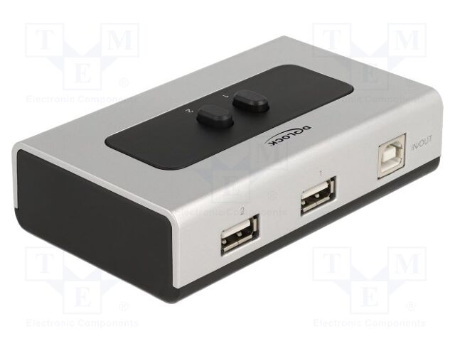 Switch; USB 2.0; black,grey; plastic; Features: hot-plug,PnP