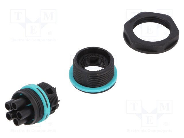 Connector: AC supply; screw terminal; female; TH387; 0.25÷1.5mm2