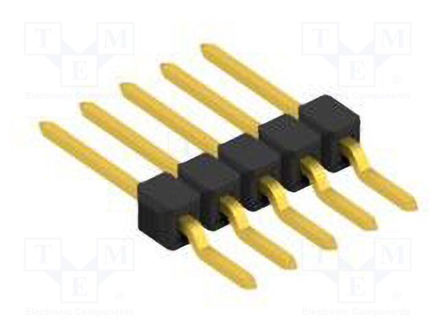 Connector: pin strips; pin header; male; PIN: 5; 2.54mm; SMT; 1x5