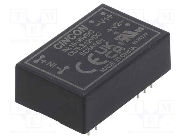 Converter: DC/DC; 5/6W; Uin: 18÷36V; Uout: 12VDC; Uout2: -12VDC; THT