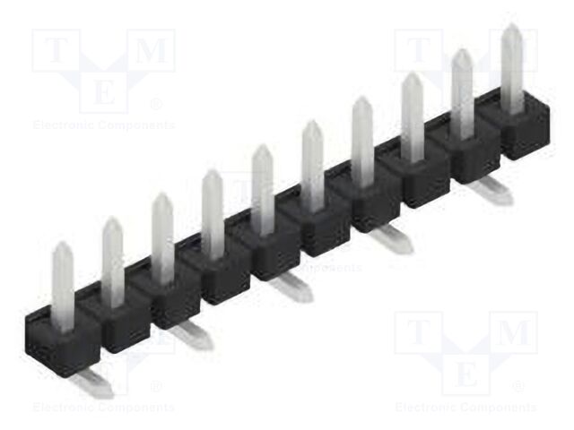 Connector: pin strips; pin header; male; PIN: 10; 2.54mm; SMT; 1x10