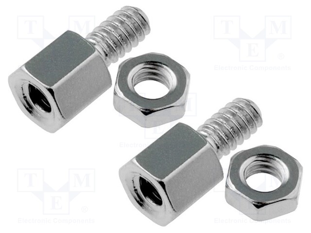 Set of screws for D-Sub; UNC4-40; Thread len: 5.2mm