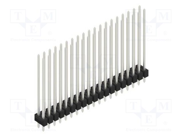Connector: pin strips; pin header; male; PIN: 38; 2.54mm; THT; 2x19