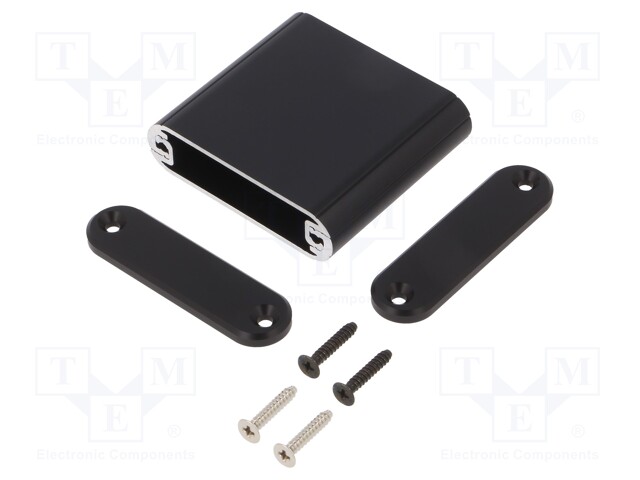 Enclosure: with panel; MXA; X: 48mm; Y: 49mm; Z: 13mm; aluminium